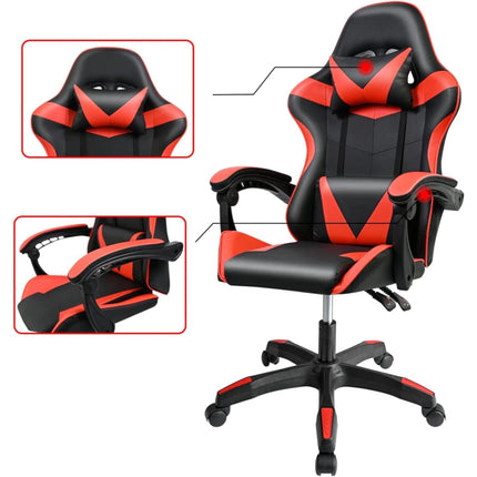 Gaming Chair for Desk, Office and Swivel Online Games. Comfortable Height Adjustable Gaming Chair, Ergonomic, Synthetic Leather. Gaming Racing Chair for Video Games and Office. It Is Ergonomic and with Modern Design (S001 749