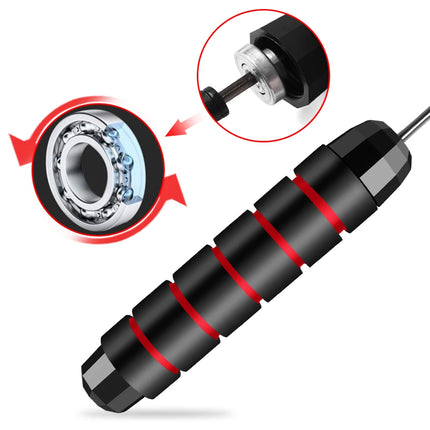 Adjustable Rapid Speed Jump Rope Steel Wire Skipping Rope Exercise Jumping Rope Fitness Workout Training Home Sport Equipment