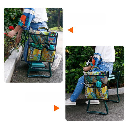 Portable Garden Kneeler Tool Bag Garden Tool Storage Bag Tool for Knee Stool Gardening Tools Cart Flatbed Storage bag Toolkit