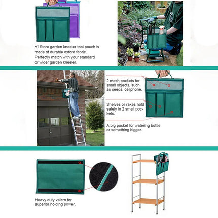 Portable Garden Kneeler Tool Bag Garden Tool Storage Bag Tool for Knee Stool Gardening Tools Cart Flatbed Storage bag Toolkit