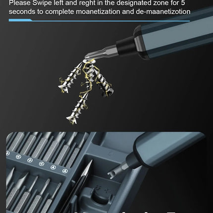 68-in-1 Precision Electric Screwdriver Set with 64 Magnetic Bits 5 Torque Adjustable Mini Power Tool for IPhone Watch Camera PC