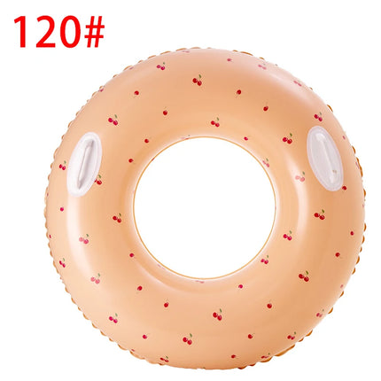 Thickened Swimming Ring for Children, Beach Water Sports, Swim Ring, Adult Cherry Floating Ring, Swimming Pool Lifebuoy, Summer