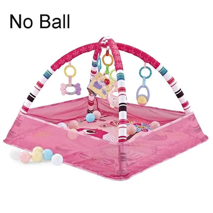 Educational Baby Play Gym Play Mat 0-12 Months Tummy Time Round Play Crawling Mat Kids Activity Gym Mat Kids Sensory Toys Gifts
