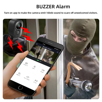 Smart Life Solar Wifi IP Camera 5MP outdoor Waterproof Tuya Wireless CCTV IP Camera Battery Powered Security Surveillance Camera