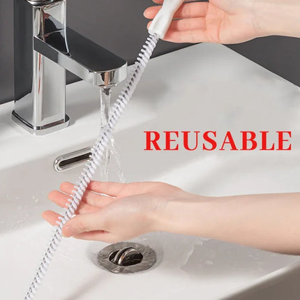 Kitchen Sink Cleaning Hook Cleaner Sticks Clog Remover Sewer Bendable Dredging Pipe Bathroom Hair Cleaning Sink Sewer Dredging