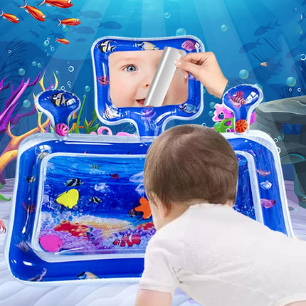 New Baby Water Mat With Mirror Inflatable Infant Toddler Water Play Mat Early Education Developing Summer Toy