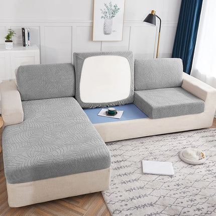 Waterproof Jacquard Sofa Seat Cushion Cover Furniture Protector for Pets Kids Stretch Sofa Cover Washable Removable Slipcover
