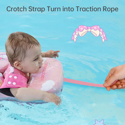 Mambobaby Baby Float With Crotch Strap Waist Infant Swimming Circle Non-Inflatable Pool Accessories 1 2 3 Years Water Game Toys