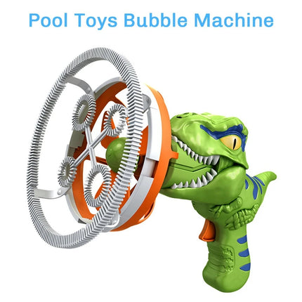 Fan Dinosaur Bubble Machine Bubbles in Bubble Handheld Electric Dinosaur Bubble Machine Bubble Dinosaur Pool Toys Green