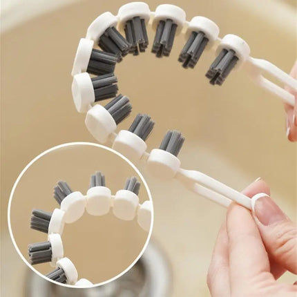 Brush Innovative Convenient Multifunction Bendable Flexible Tool U-shaped Gap Portable Sanitary Clean Bendable Crevice Brush