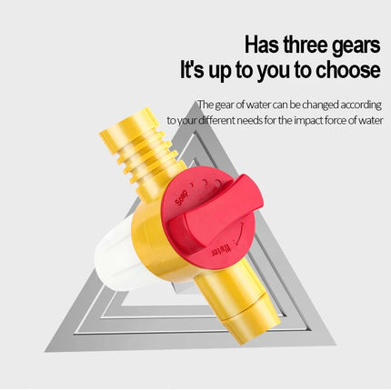 Car Rotary Wash Brush Kit 360 Degree Automatic Rotating Adjustable Dip Wash Brush High Pressure Washer for Vehicle Cleaning