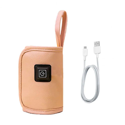 Baby Milk Warmer Digital Display Baby Bag USB Nursing Bottle Heater Portable Baby Bottle Warmer Thermal Bag for Travel Outdoor