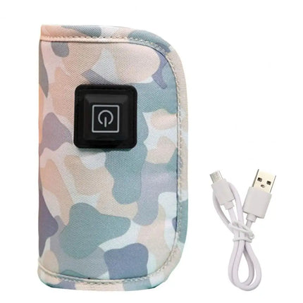 Baby Milk Warmer Digital Display Baby Bag USB Nursing Bottle Heater Portable Baby Bottle Warmer Thermal Bag for Travel Outdoor