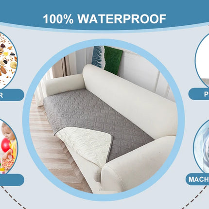 Backless Sofa Cushion Covers For Sofa Luxury 100% Waterproof, Oil Resistant, Dust-proof, And Slip Resistant Apply To Dining Room