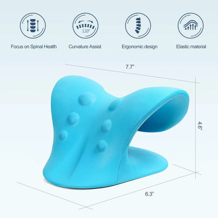 Neck Shoulder Stretcher Relaxer Cervical Chiropractic Traction Device Massage Pillow for Cervical Spine Alignment Massage Tools
