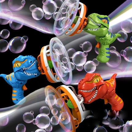 Fan Dinosaur Bubble Machine Auto Bubble Machine Electric Fun Bubbles Maker Kids Bubble Dinosaur Outdoor Toys Gifts for Boys Girl