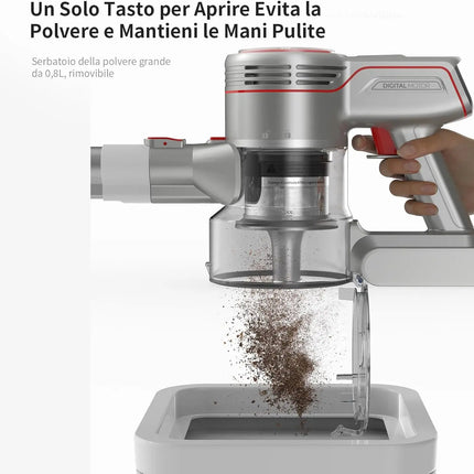 Redkey RK1 Cordless Vacuum Cleaner 22kpa Powerful Suction Cordless Vacuum Cleaner LED Display 250W Wireless Stick Vacuum Cleaner