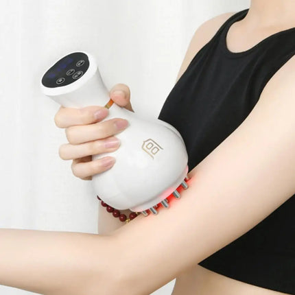 Electric Massage Scraping Body Massage Smart Electric Vacuum Cupping Heating Suction Cup Device Back Neck Arm Massger