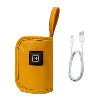 Baby Milk Warmer Digital Display Baby Bag USB Nursing Bottle Heater Portable Baby Bottle Warmer Thermal Bag for Travel Outdoor