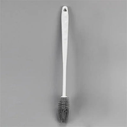 Silicone Long-handled Cup Brush Bottle Milk Bottle Brush Cup Scrubber Glass Cleaner No Dead-end Cleaning Brush Accessories