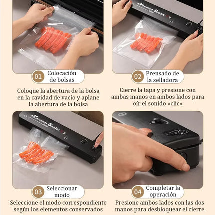 Food Sealing Portable Home Vacuum Kitchen Helper 220V Automatic Packaging Machine Food Vacuum Sealing Machine