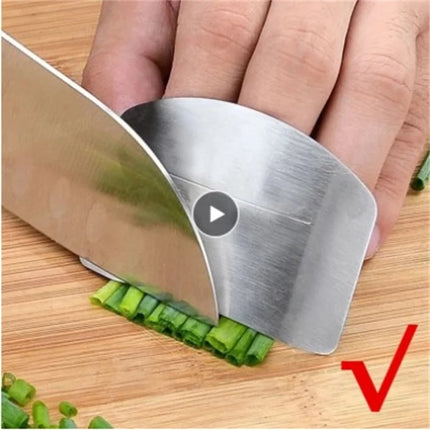 Kitchen Tool Accessories Stainless Steel Finger Guard Safety Vegetable Cutter Hand Guard Tool Kitchen Cut Finger Protector Tool