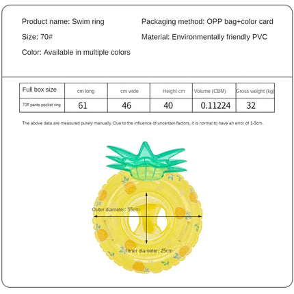 Baby Swim Ring Tube Inflatable Toy Child Swimming Circle Float Pool Accessories Waist Swim Ring Toddler Swim Circle Water Toys