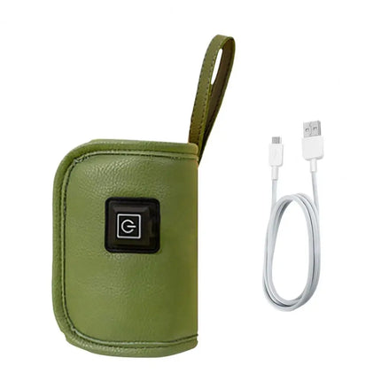 Baby Milk Warmer Digital Display Baby Bag USB Nursing Bottle Heater Portable Baby Bottle Warmer Thermal Bag for Travel Outdoor