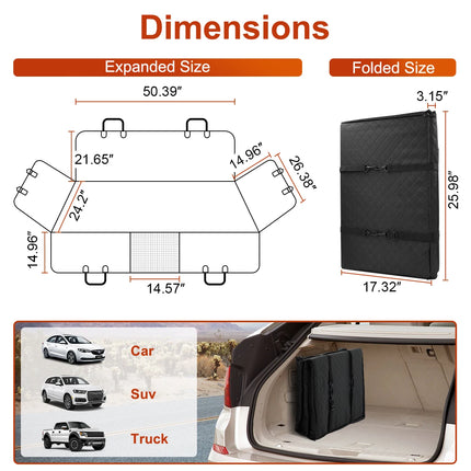 Dog Car Back Seat Extender Pet Backseat Cover Protector Hammock Carrier Mat Waterproof Seat Safety Cover Hard Bottom for Dogs