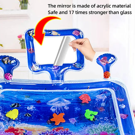 New Baby Water Mat With Mirror Inflatable Infant Toddler Water Play Mat Early Education Developing Summer Toy