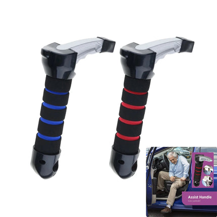 Car Accessories Non-Slip Elderly Vehicle Support Handle Car Door Handle Assist Bar With Easy Grip Standing Support Safety Hammer