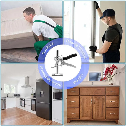 Multifunction Hand Lifting Tool Labor-Saving Arm Jack Door Lifting Cabinet Board Height Adjuster Anti-Slip Hand Elevator Tools