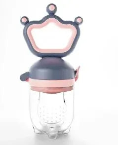 Baby Fruit Bite Baby Teether Bag Food Grade Silicone Gel Squeeze Net Eat Fruit Food Feeder Gum Auxiliary Food Device