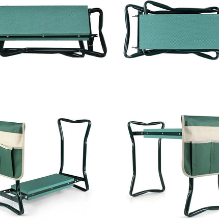Garden Kneeler and Seat, Upgraded Folding Garden Kneeler and Seat, Upgraded Folding Garden Bench Portable with Foam EVA Kneeling