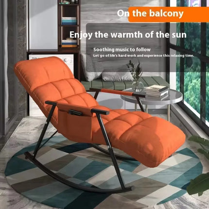 Lazy Rocking Chair Living Room Light Luxury Rocking Chairs Comfort Detachable Recliner Sofas Modern Minimalist Rocking Chair