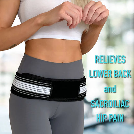 Sacroiliac SI Joint Hip Belt Lower Back Support Brace for Men and Women Sciatica Pelvis Lumbar Hip Pain Relief Trochanter Girdle