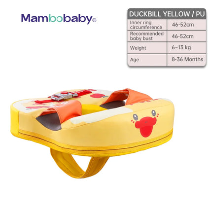 Mambobaby Baby Float With Crotch Strap Waist Infant Swimming Circle Non-Inflatable Pool Accessories 1 2 3 Years Water Game Toys