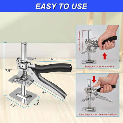 Multifunction Hand Lifting Tool Labor-Saving Arm Jack Door Lifting Cabinet Board Height Adjuster Anti-Slip Hand Elevator Tools