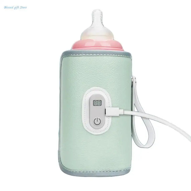 Baby Feeding Bottle Sleeve with Digital Display, Portable Milk Bottle Warmer Multifunctional Constant Temperature Sleeve