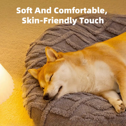 New Dog Bed for Large Medium Small Dogs Cats Sleeping Mat Non-Slip Bottom Breathable Soft Puppy Bed Durable Calming Pet Supplies
