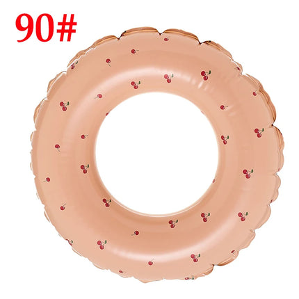 Thickened Swimming Ring for Children, Beach Water Sports, Swim Ring, Adult Cherry Floating Ring, Swimming Pool Lifebuoy, Summer