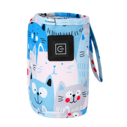 Baby Milk Warmer Digital Display Baby Bag USB Nursing Bottle Heater Portable Baby Bottle Warmer Thermal Bag for Travel Outdoor