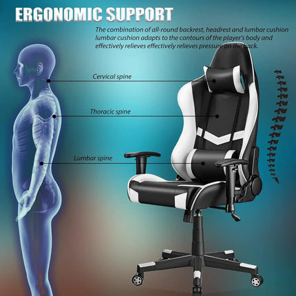 Gaming Chair,Racing Office Chair, Swivel with Adjustable Armrest,Ergonomic Computer Desk Chairs