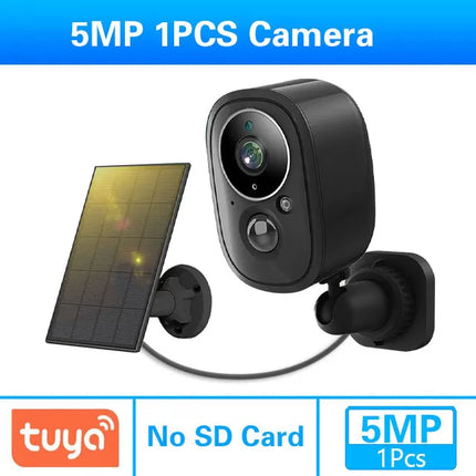 Smart Life Solar Wifi IP Camera 5MP outdoor Waterproof Tuya Wireless CCTV IP Camera Battery Powered Security Surveillance Camera