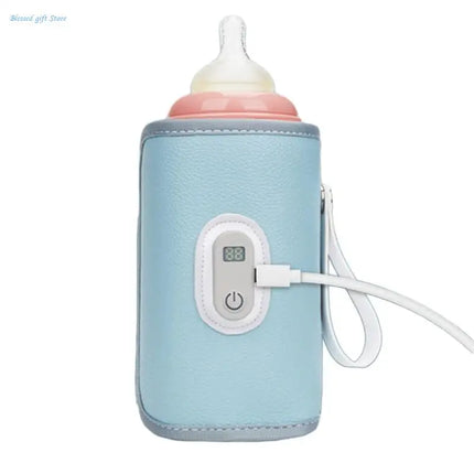 Baby Feeding Bottle Sleeve with Digital Display, Portable Milk Bottle Warmer Multifunctional Constant Temperature Sleeve