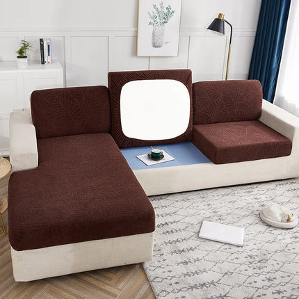 Waterproof Jacquard Sofa Seat Cushion Cover Furniture Protector for Pets Kids Stretch Sofa Cover Washable Removable Slipcover