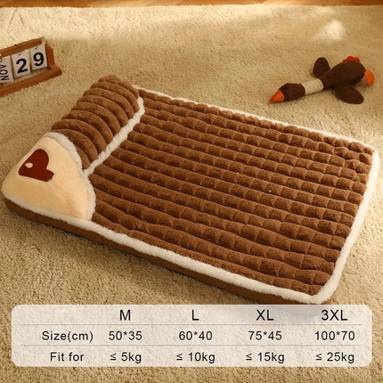 HOOPET VIP Link Dog Sofa Bed Pet Warm Nest Calming Bed Washable Soft Cat Blanket Sleeping Mat Pet Supplies