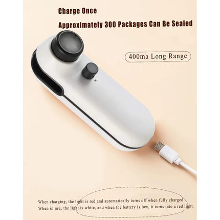 Mini Bag Sealer   Handheld Heat Vacuum Sealer 2 In 1 Bag Sealer And Cutter  Mini Sealing Machine Portable Food Storage
