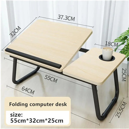 Computer Desk Laptop Motion Desk Foldable Reading room desk Portable Bed Table pliante Folding Height Adjustment Table stand