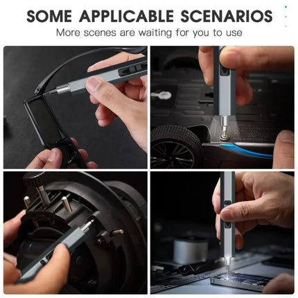 Mini Precision Electric Screwdriver Set 68 in 1 Power Repair Tool with 64 Magnetic Torx Phillips Drill Bits 5 Torque Settings